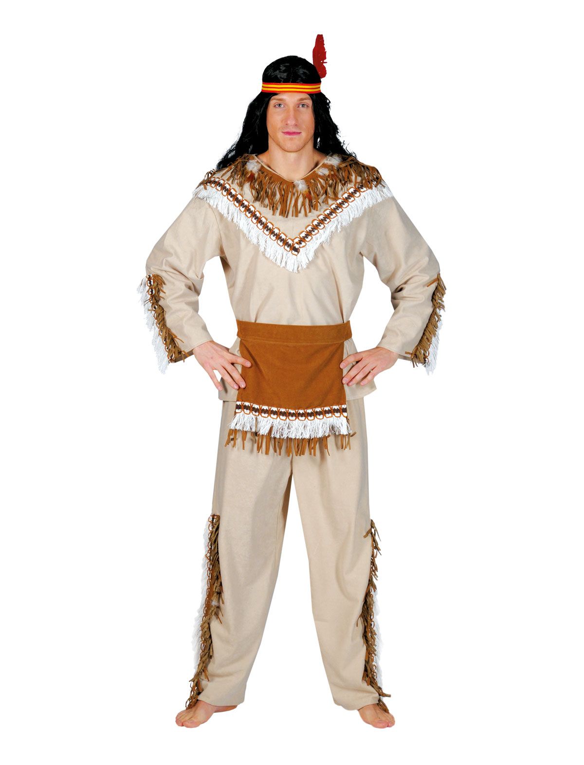 Indiaan Sioux - Willaert, verkleedkledij, carnavalkledij, carnavaloutfit, feestkledij,Cowboy, cowgirl, sheriff, western, far west, indiaan, roodhuid